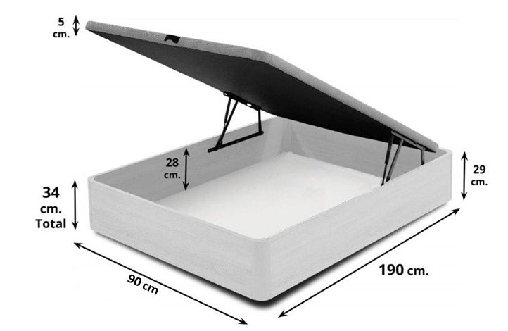 Lit Canape Pliant + Matelas (90, 105, 135, 150cm x 190cm)