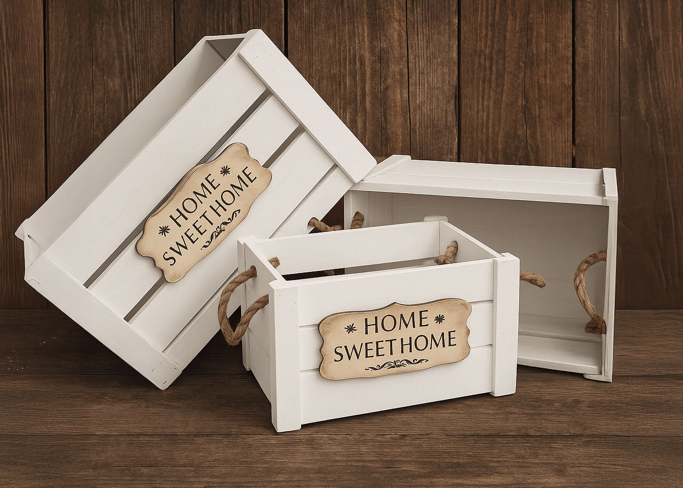 Set De Cestas Organizadoras Apilables Con Almacenaje