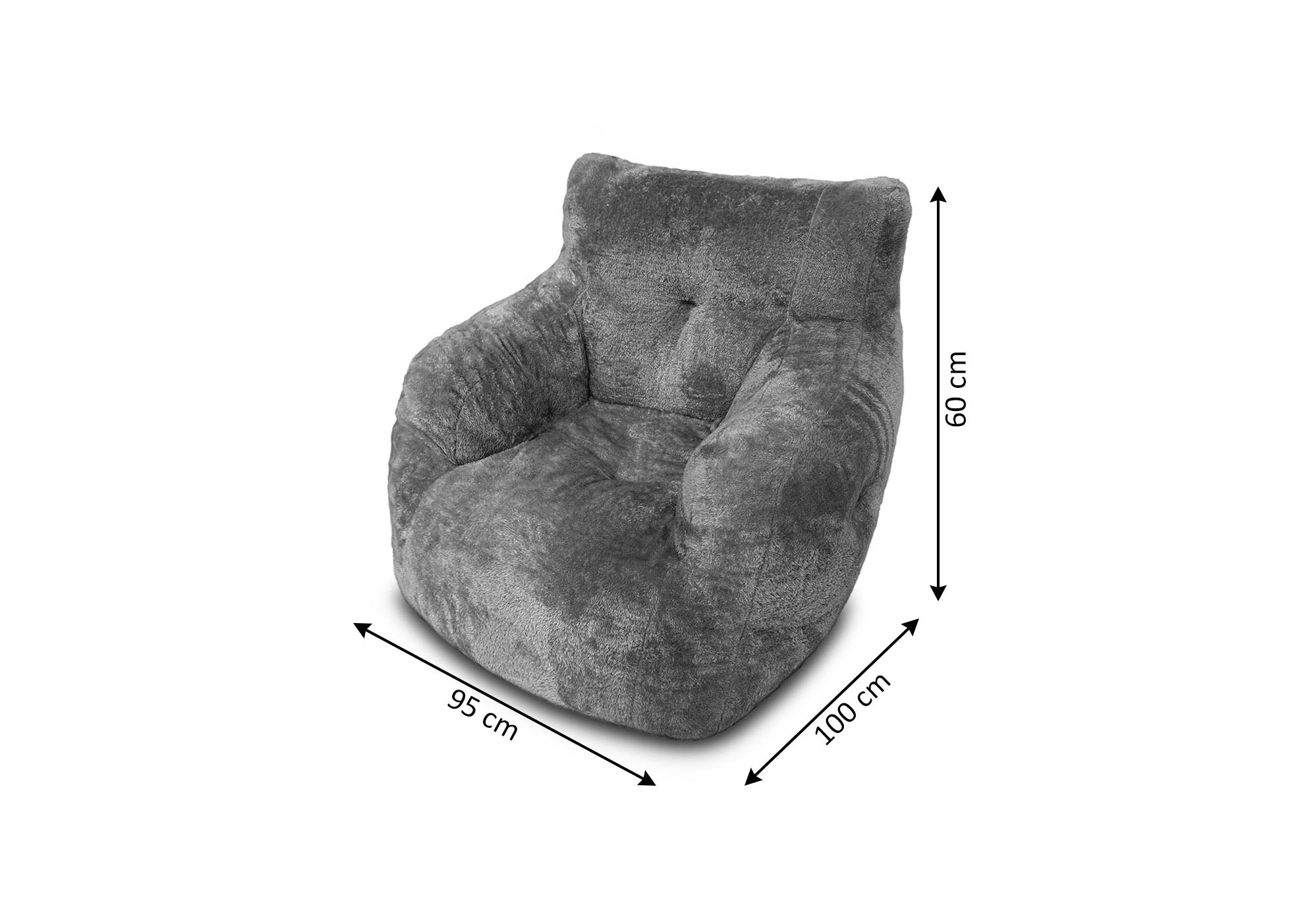 Puff Sillon 1 Plaza Acolchado Diseño Moderno