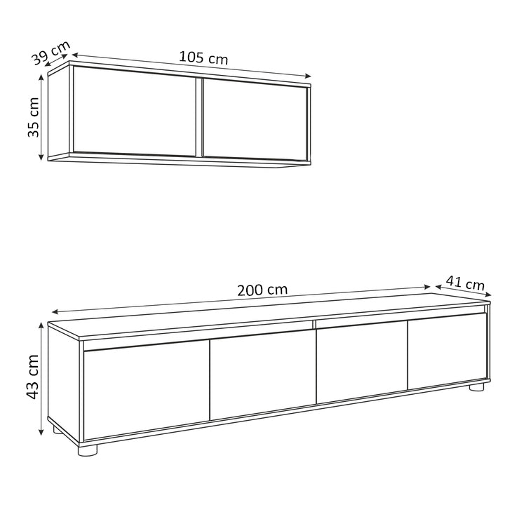 Ensemble de meubles de salon Alma