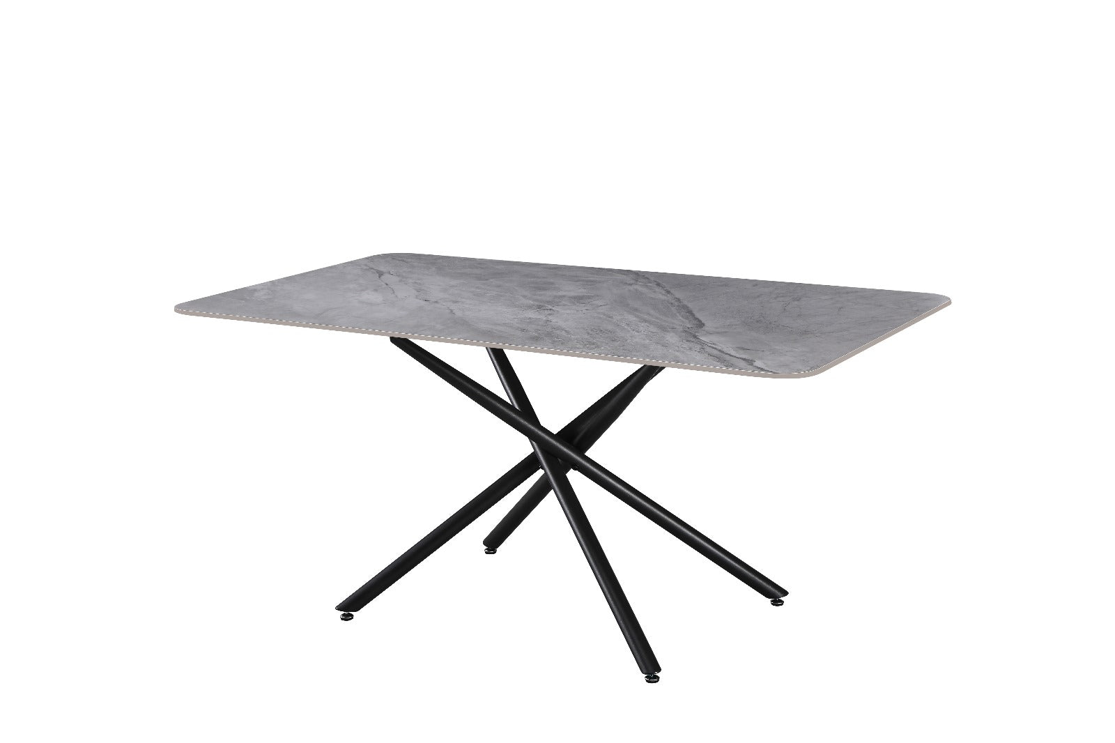 Mesa Fija de Comedor con Acabado Marmol 160cm