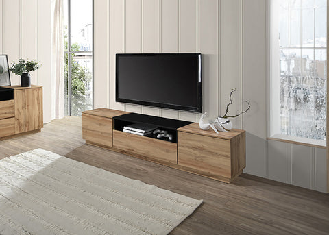 Mueble TV Industrial 2 Puertas y 1 Cajon 180cm