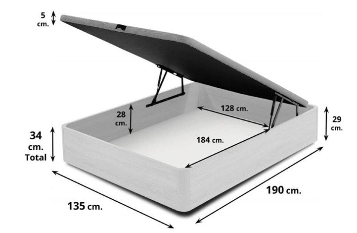 Cama Canape Abatible (90, 105, 135 y 150cm x 190cm)