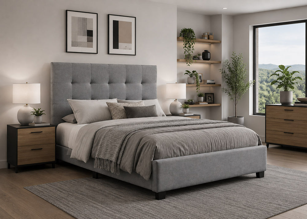 Cama de Casal com Estrado Emily 135cm