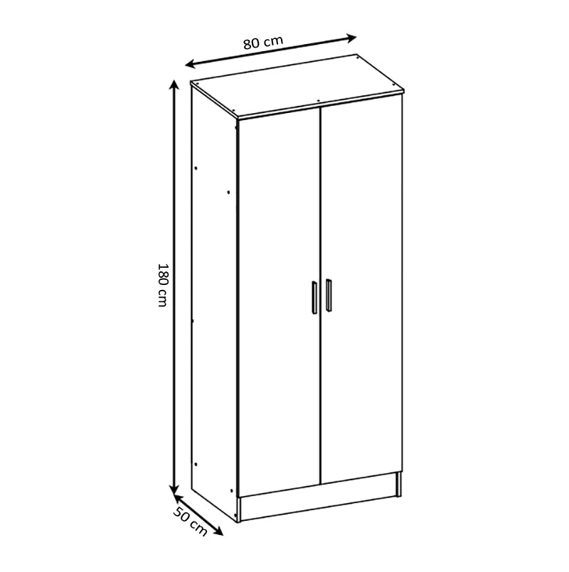 Armoire de Chambre 2 Portes DN