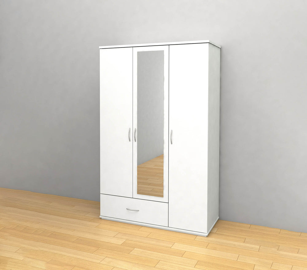 Guarda-Roupa de Quarto 3 Portas DN, com Espelho
