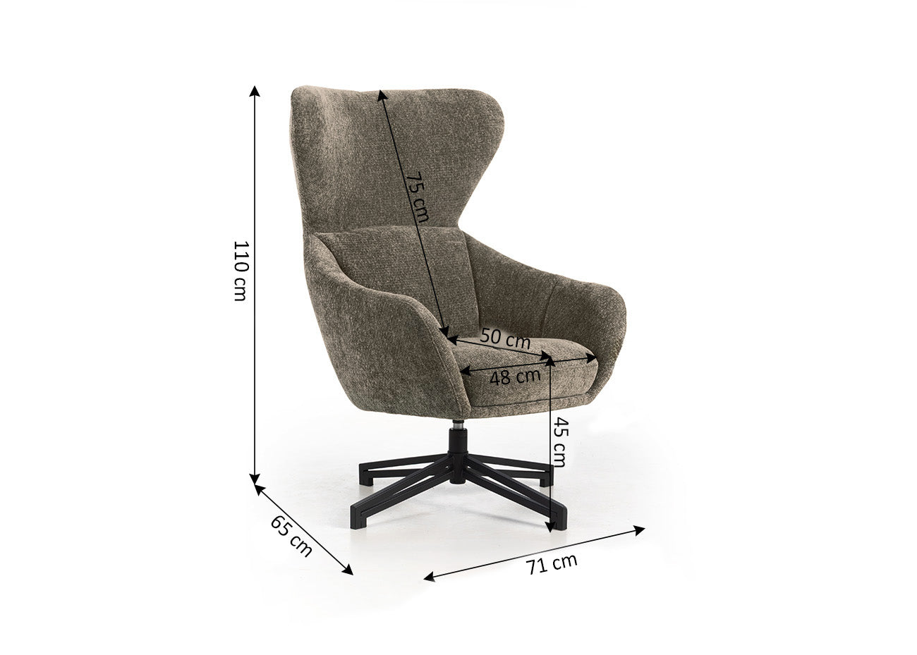 Sillon Alba. Butaca Giratoria Relax