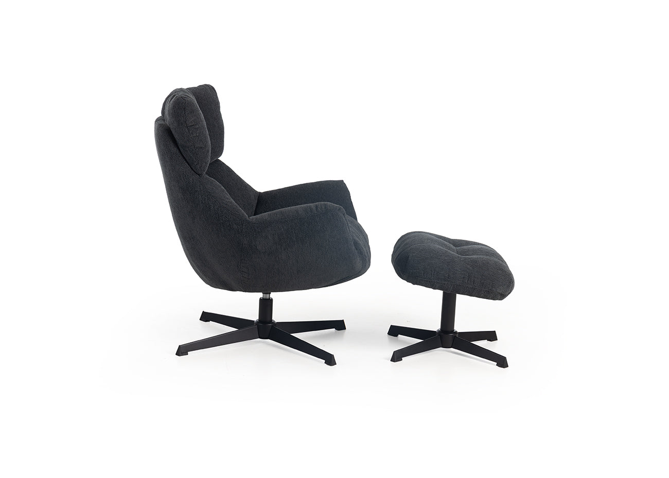 Sillon Amelia + Reposapies. Butaca Giratoria Relax