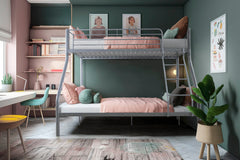 Lit superposé double en métal