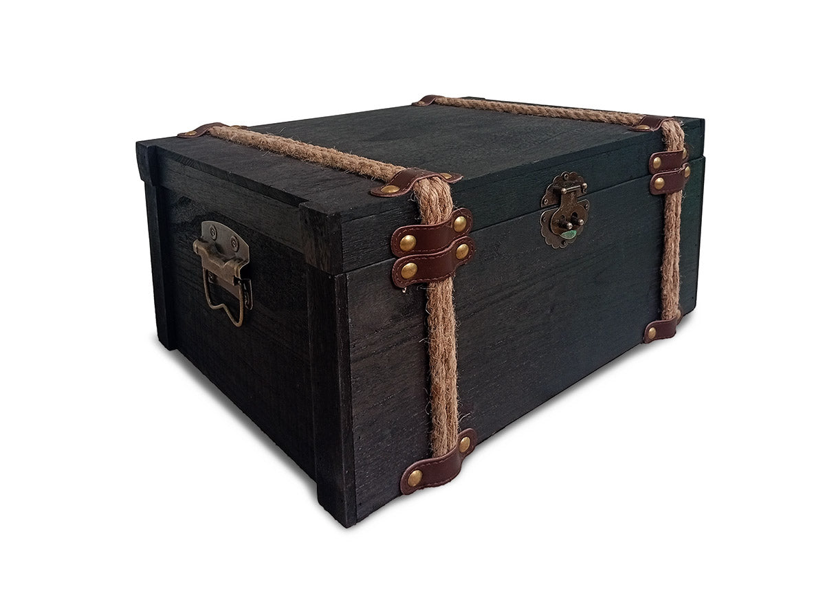 Conjunto de 3 Cajas Apilables Multiusos con Asas. Almacenaje Decorativo