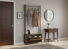 Recibidor Nancy Perchero Zapatero Estilo Industrial