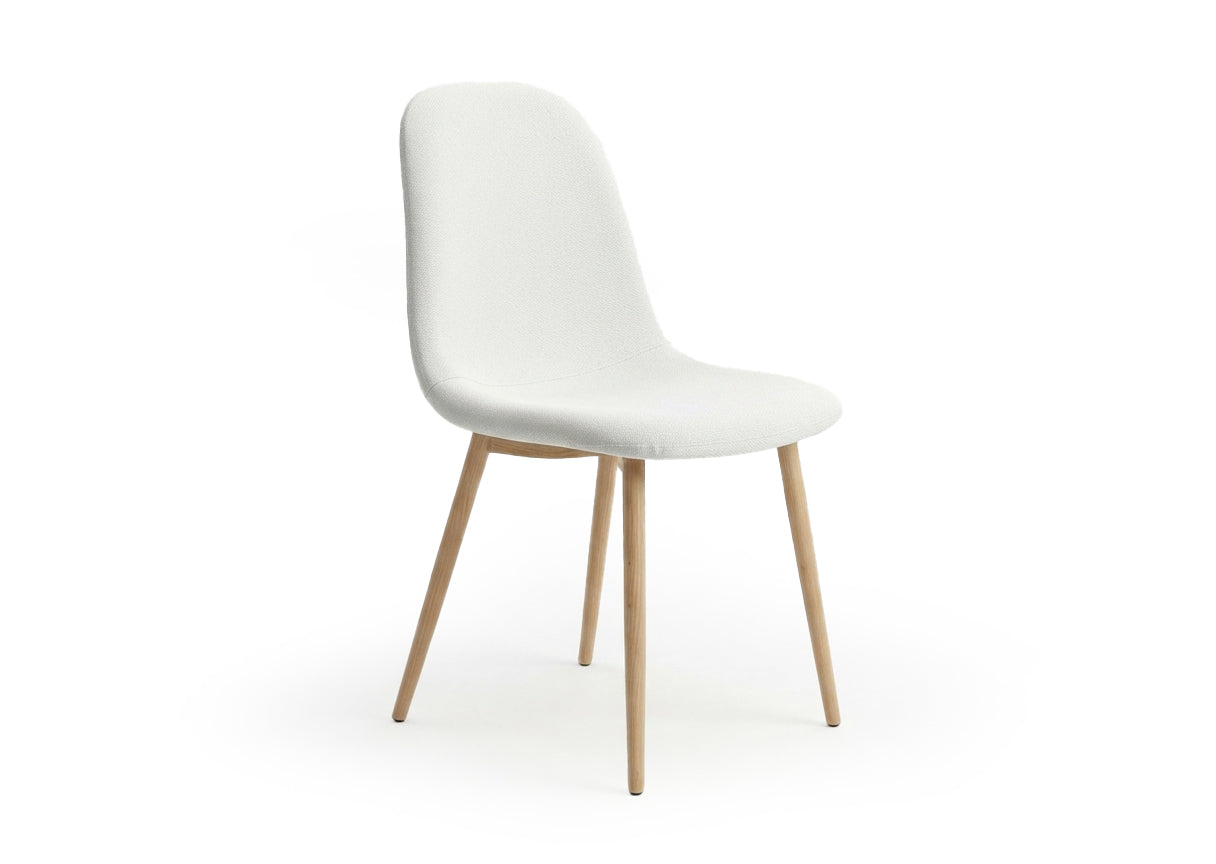 Silla de Comedor Nordico Riko, Tapizado Beige