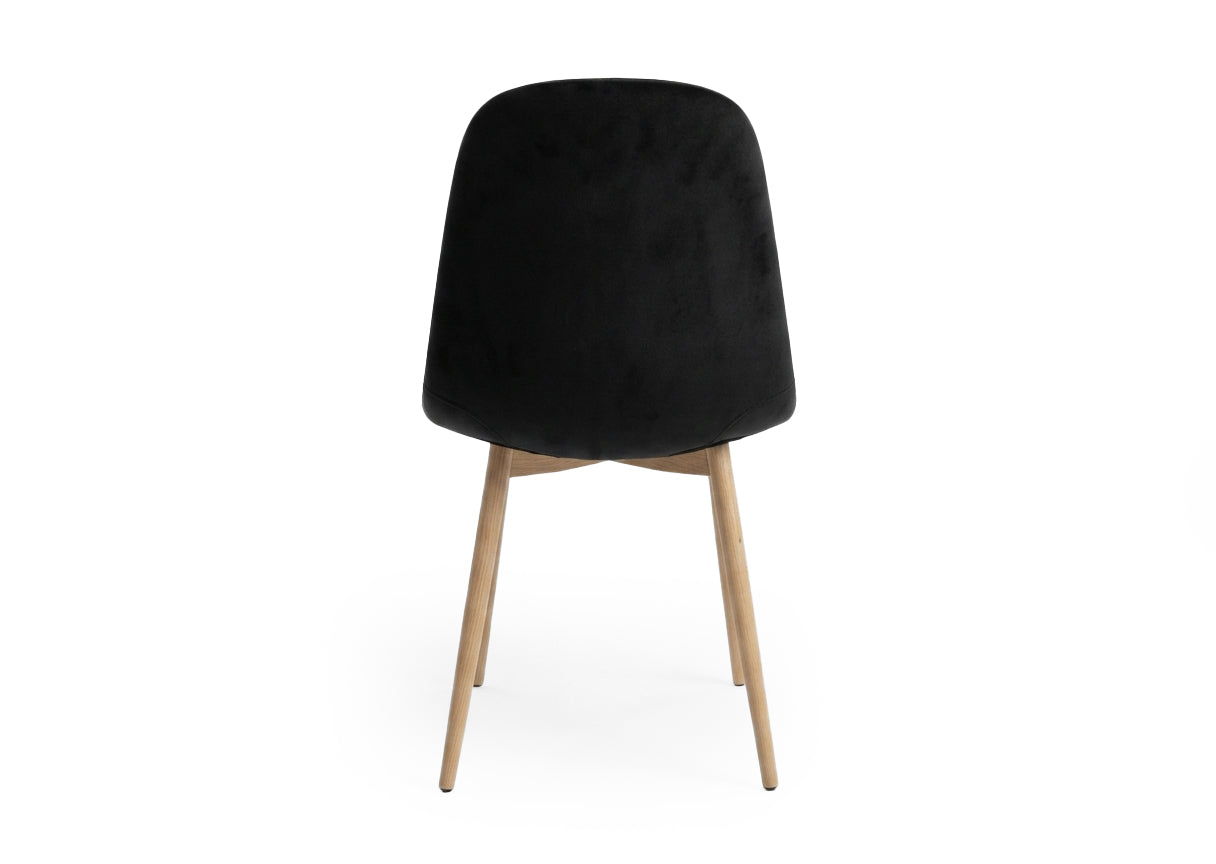 Silla de Comedor Riko Tapizado Negro
