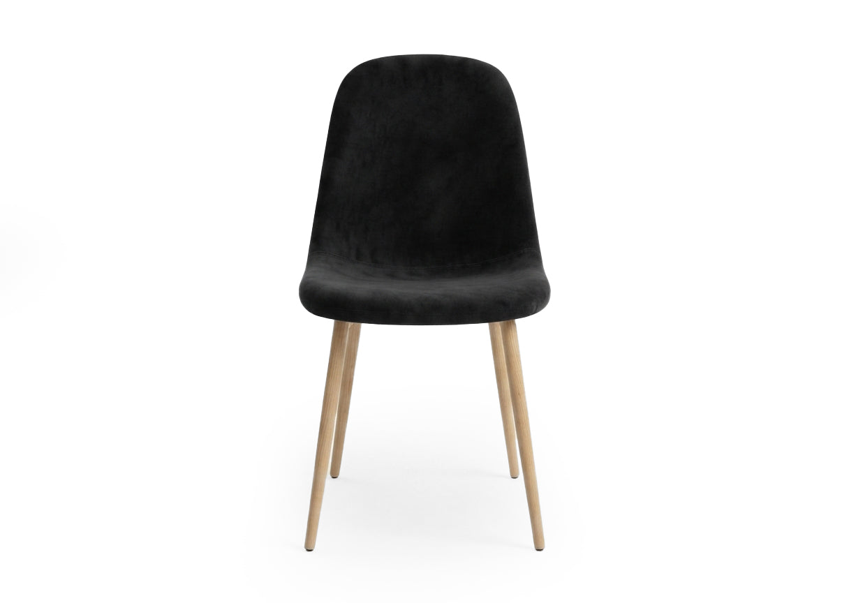 Silla de Comedor Riko Tapizado Negro