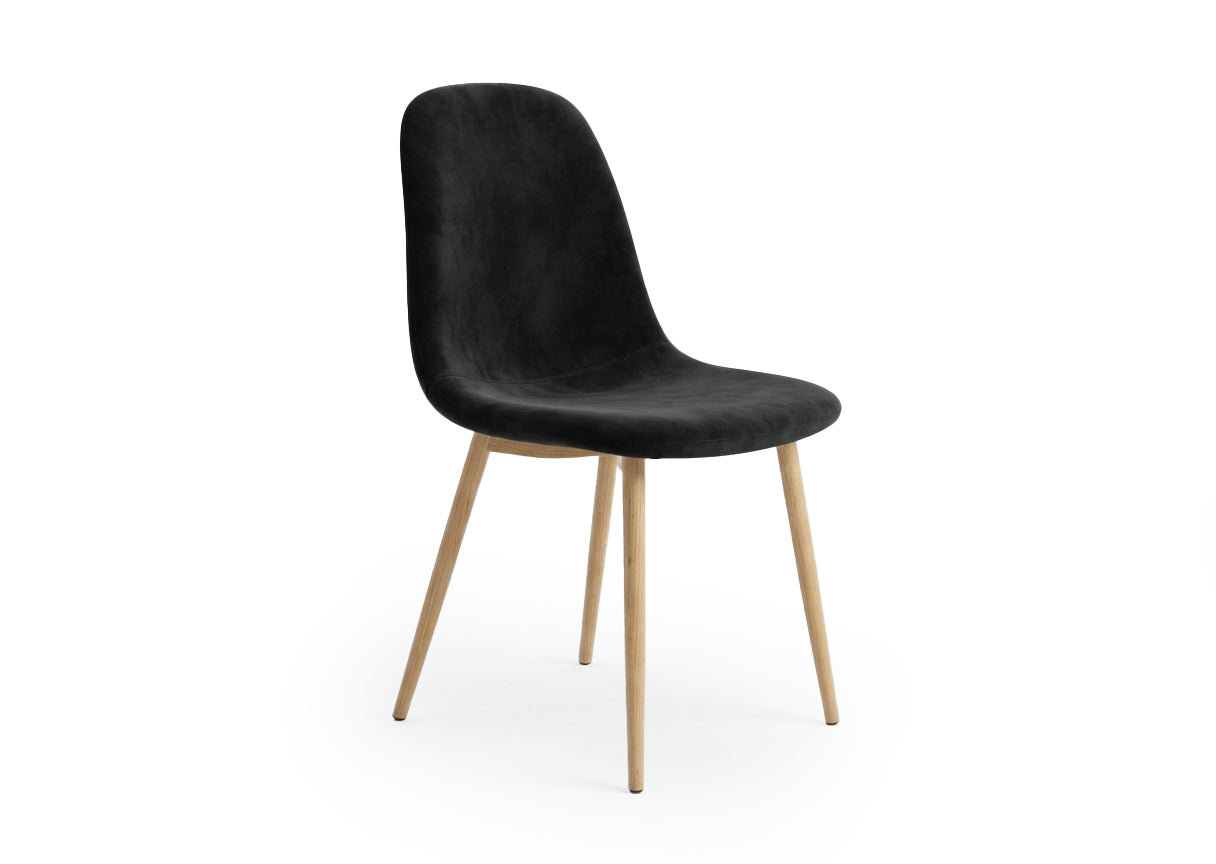 Silla de Comedor Riko Tapizado Negro