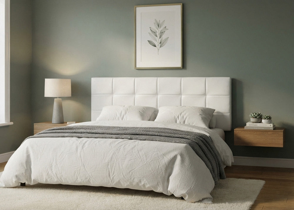 Cabecero de Cama en Polipiel Blanco HB
