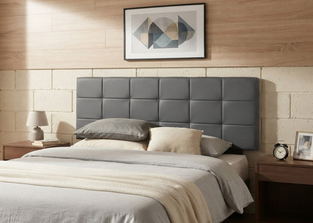 Cabecero de Cama HB en Polipiel Gris
