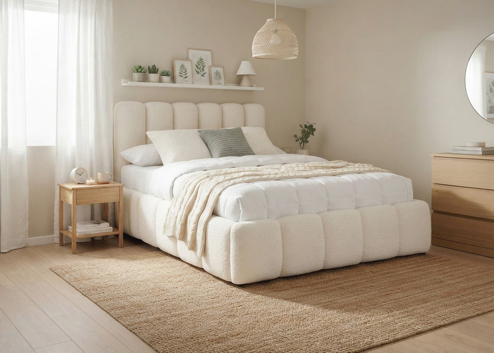 Cama Sommier Rebatível Nube + Cabeceira 135cm