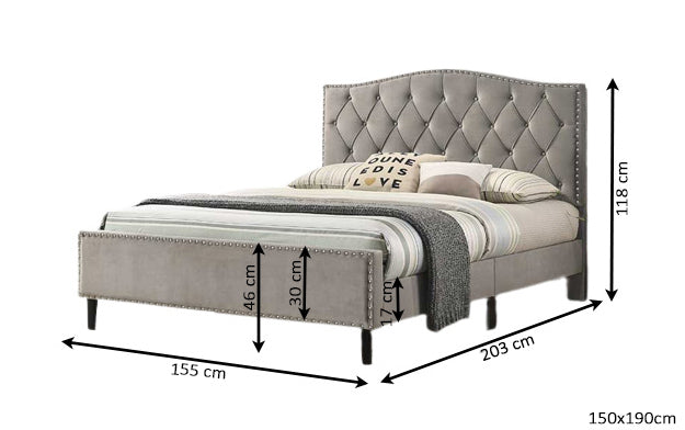 Cama de Matrimonio Jessy 150cm