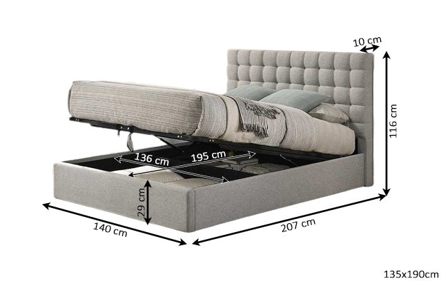 Lit Canape Pliant Trizen 135cm