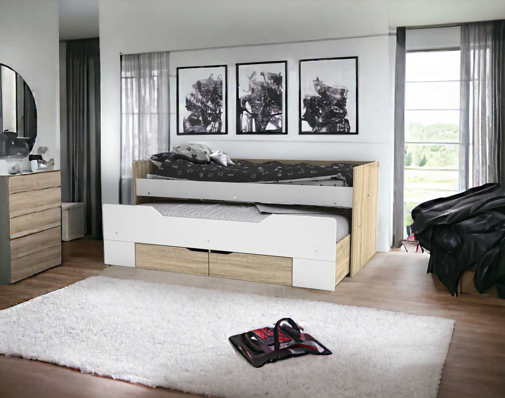 Cama Nido Juvenil DN con Somier + 2 Cajones