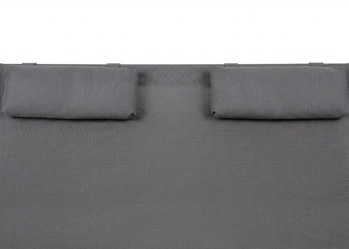 Tumbona Doble con Toldo Bellini. Muebles de Jardin o Terraza