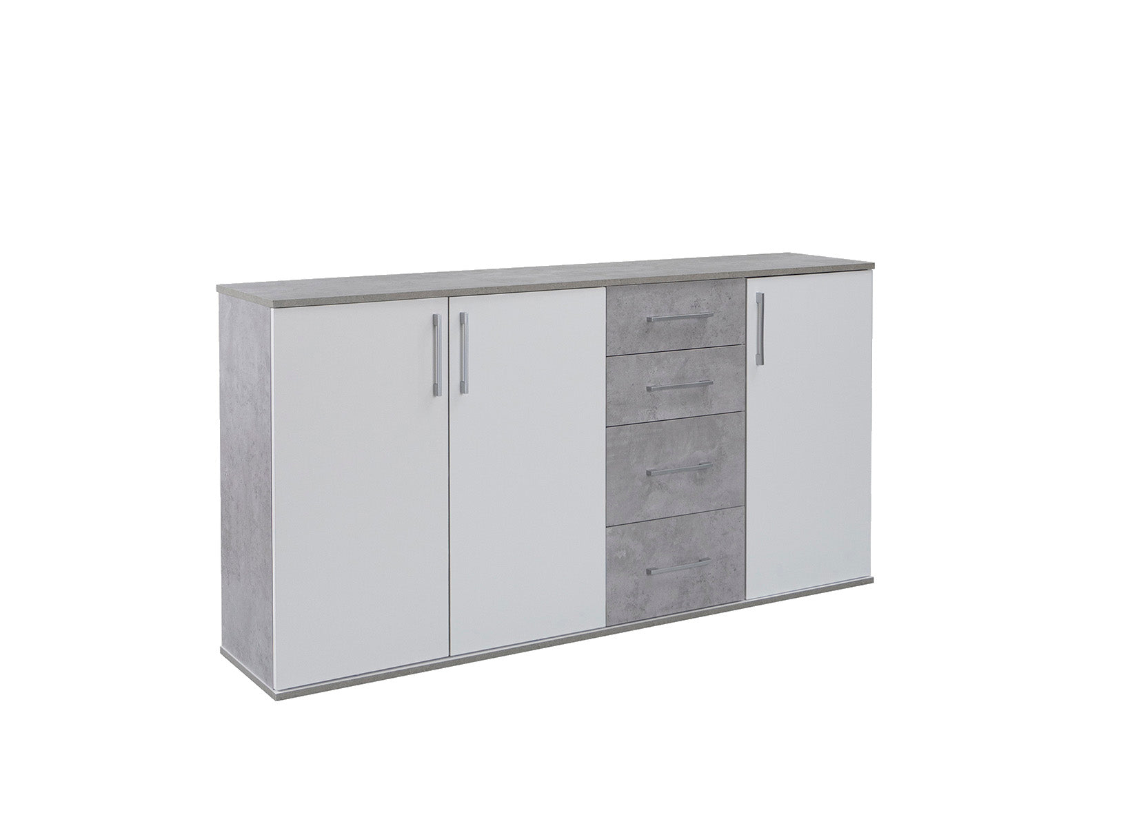 Buffet commode Joana 3 portes et 4 tiroirs