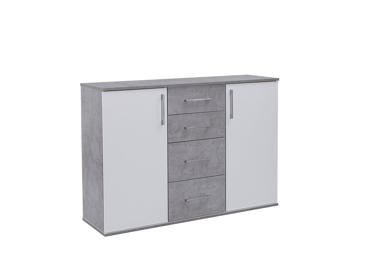 Buffet commode Joana 2 portes et 4 tiroirs