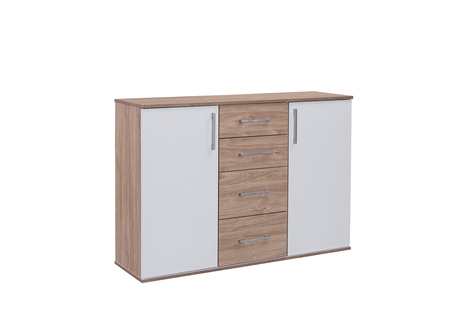 Buffet commode Joana 2 portes et 4 tiroirs