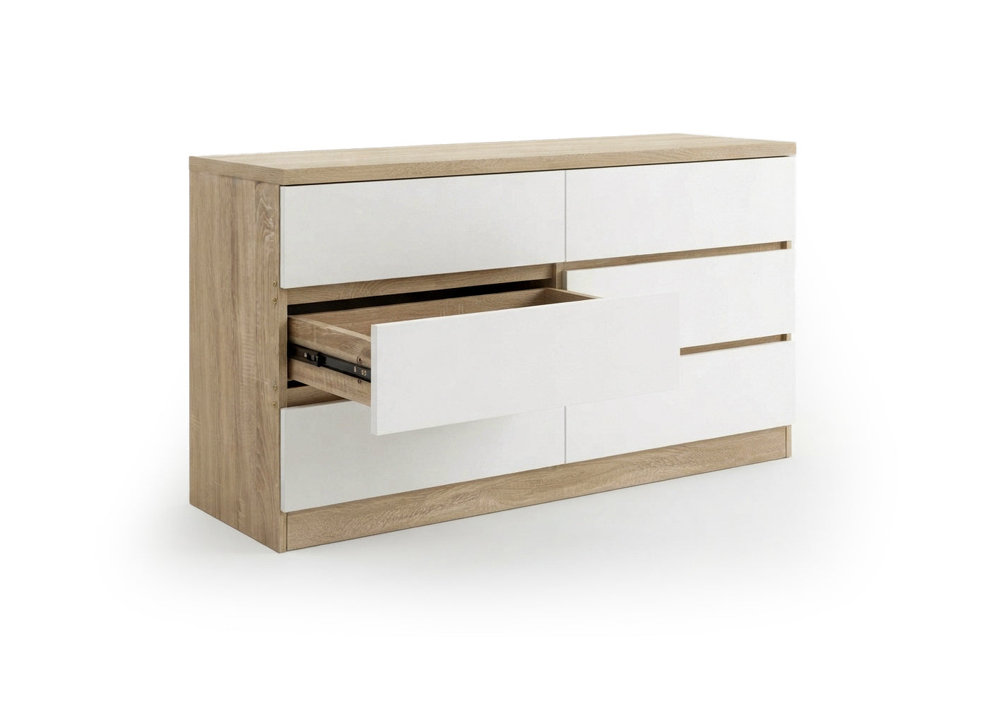 Comoda Aparador Estilo Nordico 6 Cajones