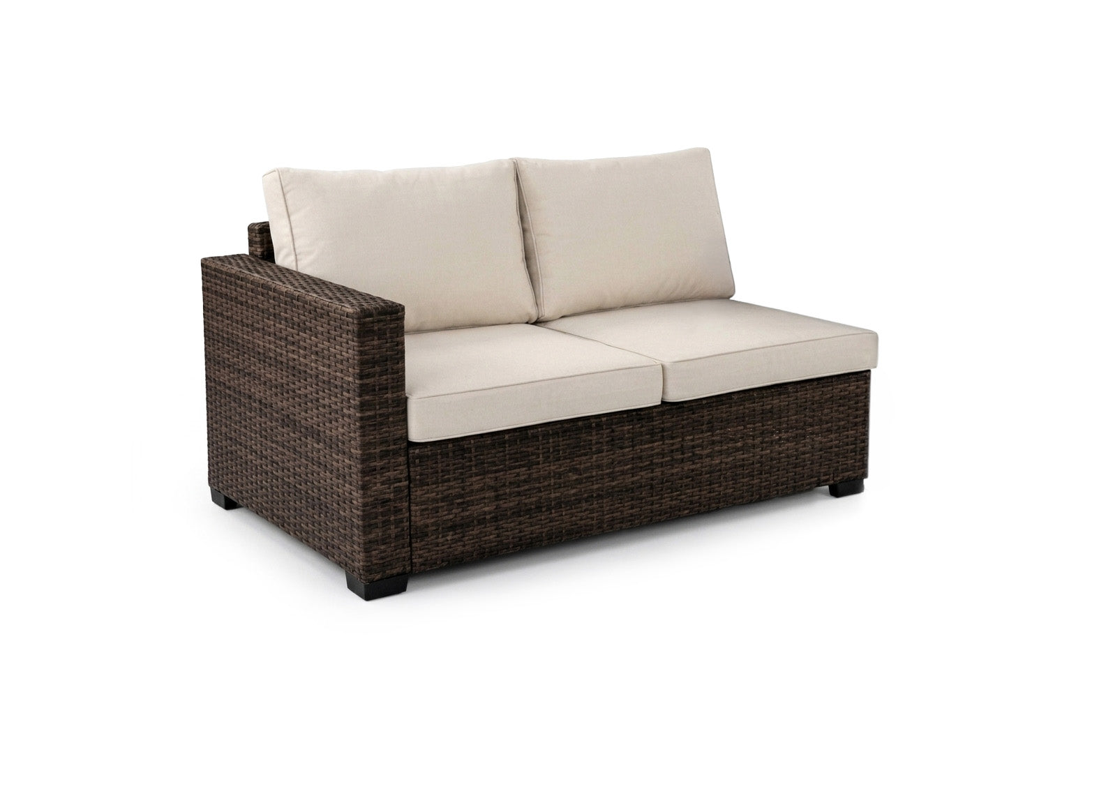 Sofa Rinconera + Mesa + Baul en Ratan PE. Muebles de Jardin y Terraza