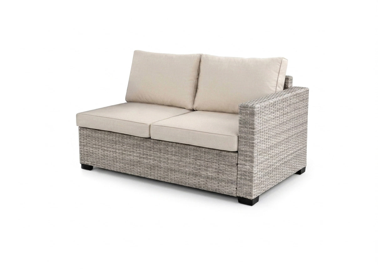 Sofa Rinconera + Baul + Mesa en Ratan PE. Muebles de Jardin y Terraza