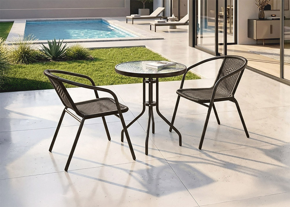 Conjunto Mesa + 2 Sillas Jagger. Muebles de Jardin y Terraza