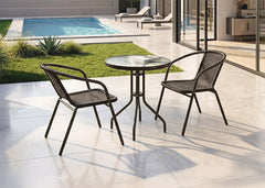 Conjunto Mesa + 2 Sillas Jagger. Muebles de Jardin y Terraza