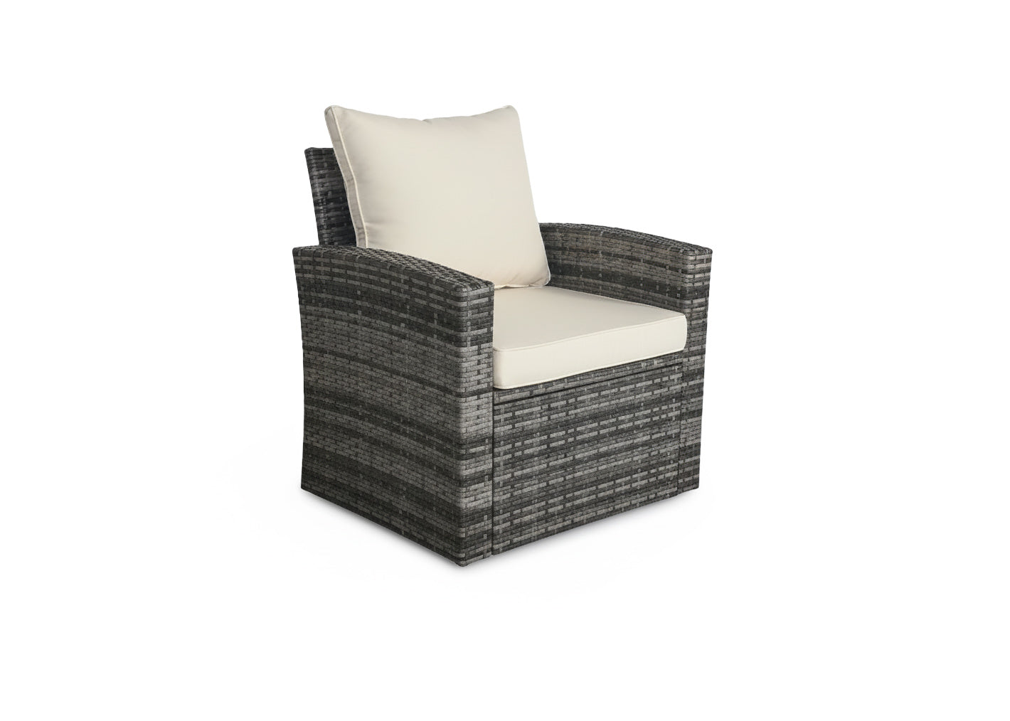 Conjunto de Sofas + 2 Sillones + Mesa + Baul en Ratan PE. Muebles de Jardin y Terraza