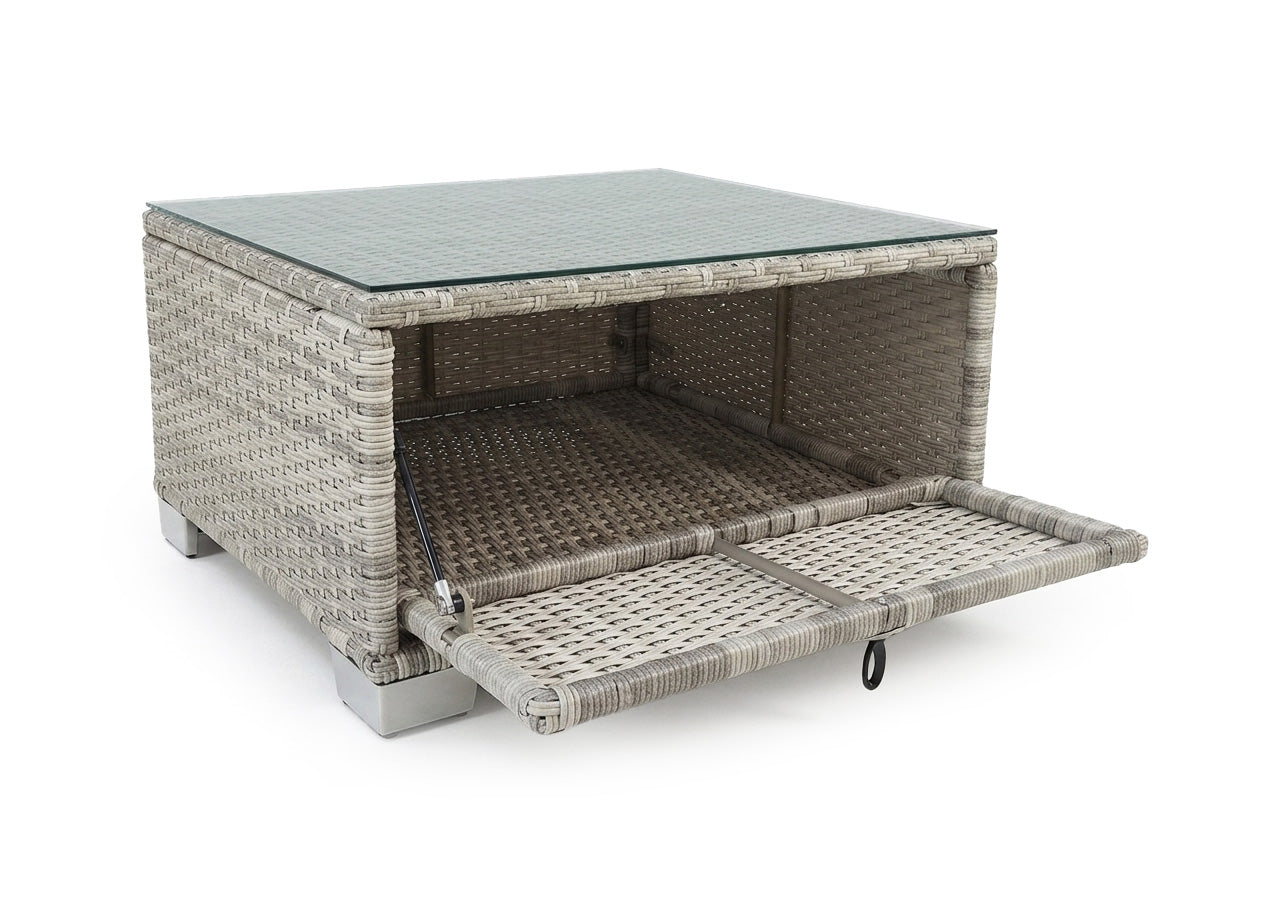 Sofa con Dosel + 2 Sillones + Mesa en Ratan PE Erommy. Muebles de Jardin y Terraza