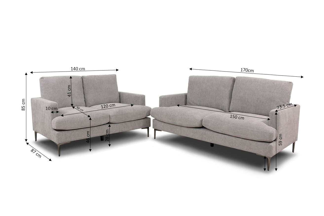 Conjunto de Sofas 3+2 Plazas Moretti