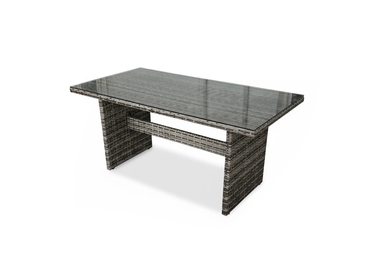 Sofa 3 Plazas + 2 Sillas + Mesa + 2 pufs en Ratan PE. Muebles de Jardin y Terraza