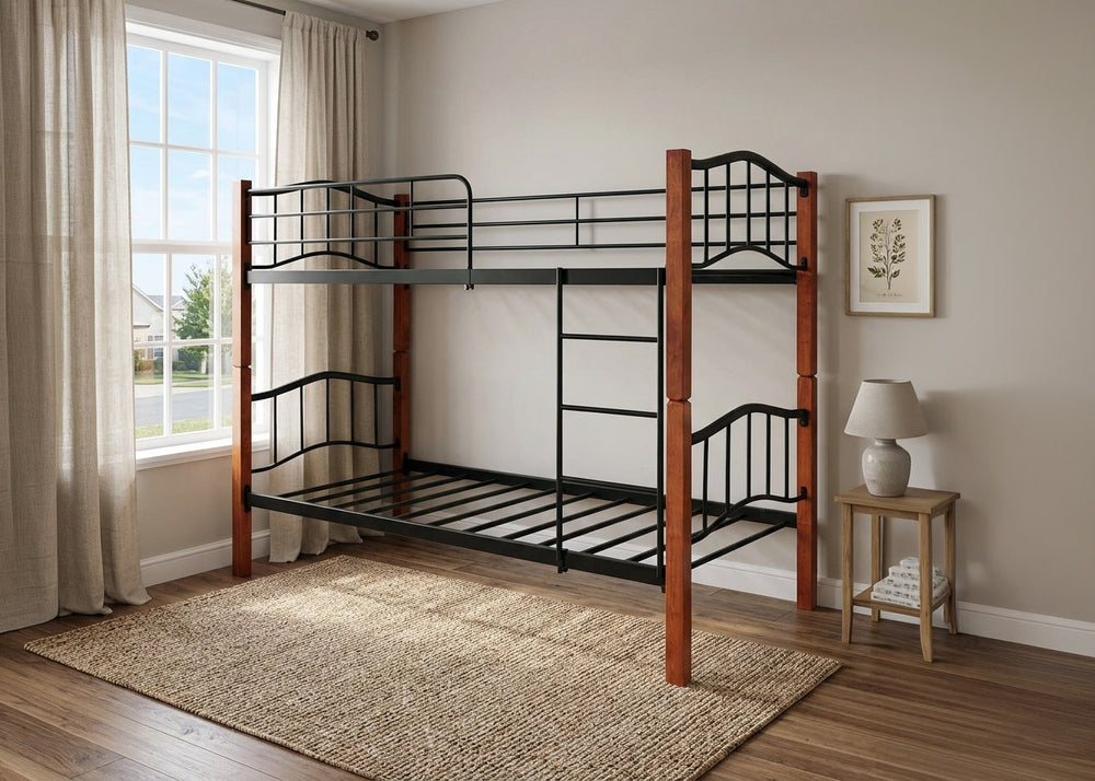 Beliche Duplo Cama 90cm Madeira e Metal