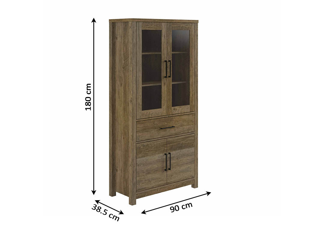 Buffet vitrine 4 portes DN