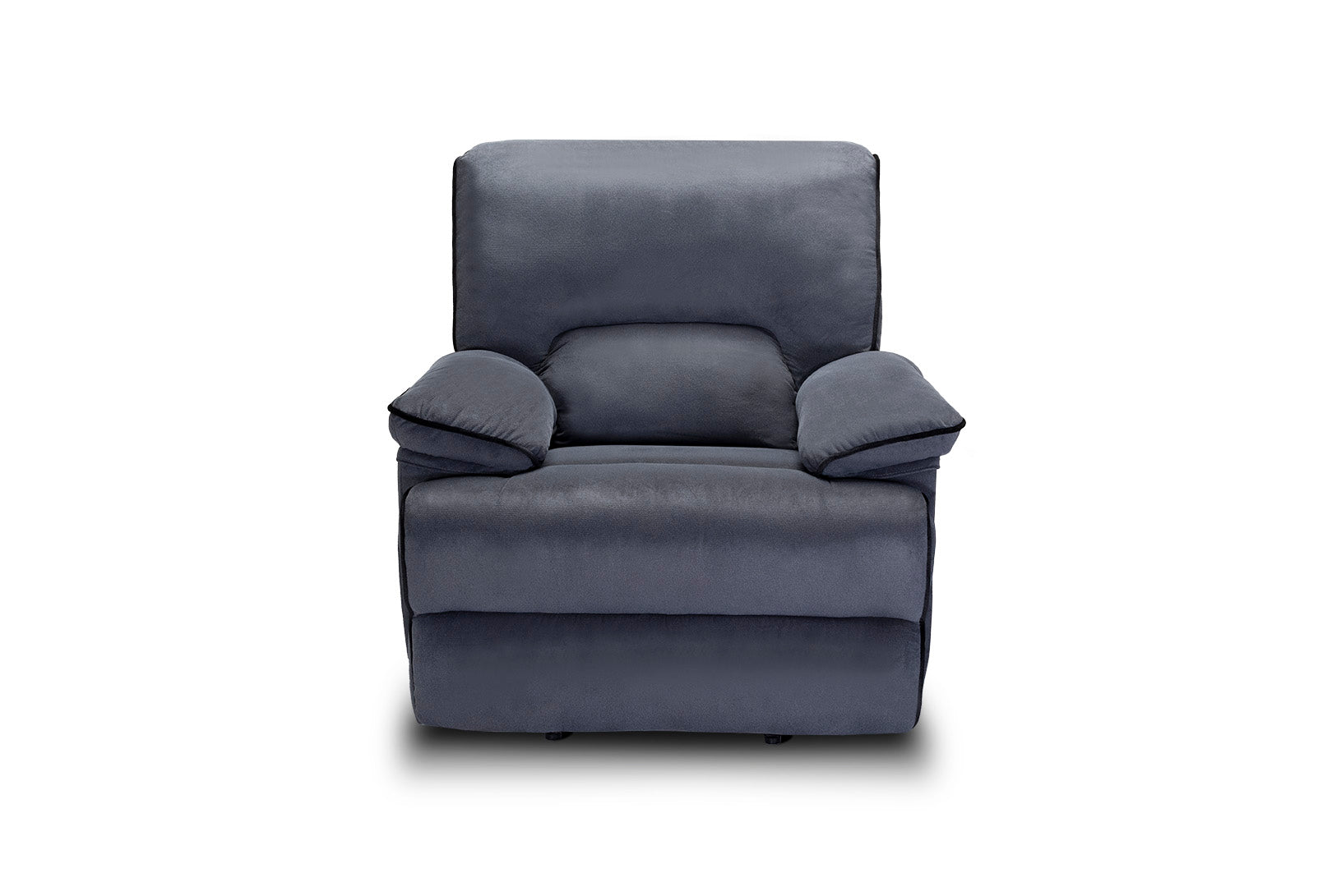 Sillon Reclinable Manual Elijah 1 Plaza Gris