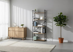 Estante en Madera y Metal Nancy, Diseño Industrial