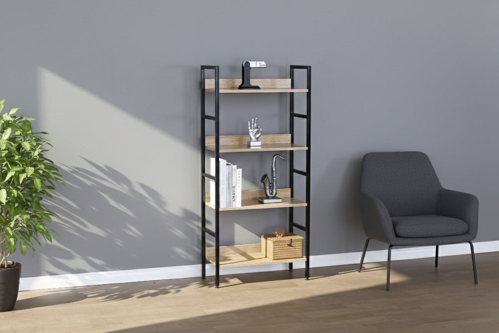 Estante Modular en Madera y Metal Nancy, Diseño Industrial
