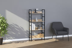 Estante Modular en Madera y Metal Nancy, Diseño Industrial