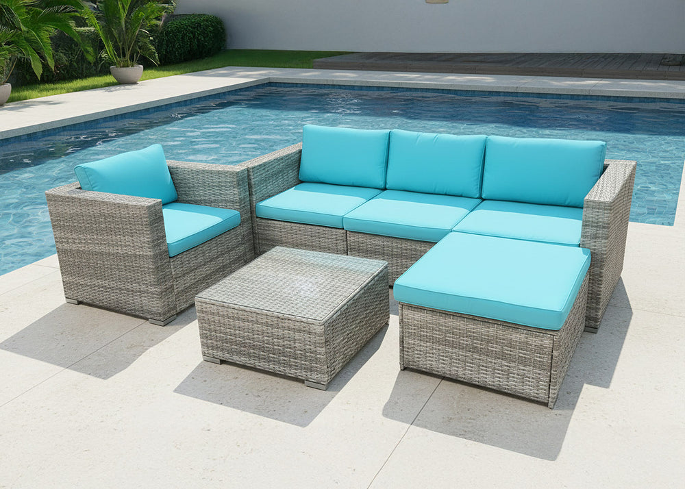 Conjunto de Jardim Sofá + Mesa + Cadeira. Móveis de Jardim e Terraço