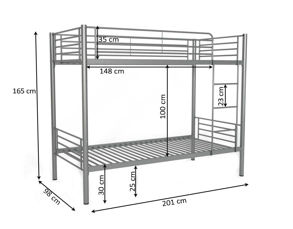 Oferta: Litera Metalica Doble Cama 90cm + 2 Colchones