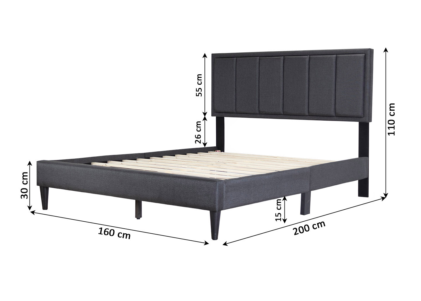Cama de Matrimonio con Somier Twin 150cm