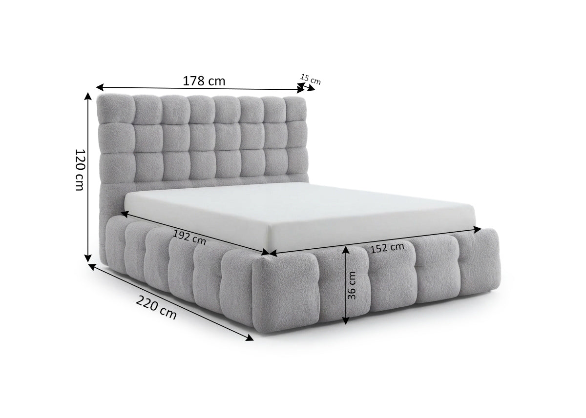 Cama Canape Abatible + Cabecero Nube 150cm
