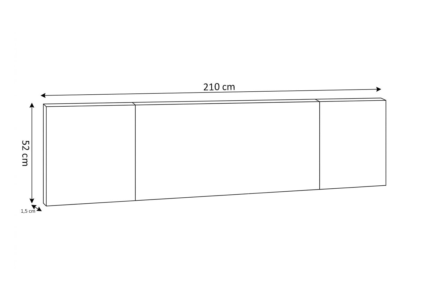 Cabecero de Matrimonio Home 210cm