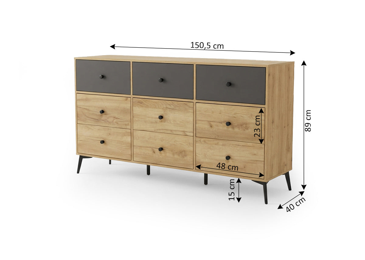 Comoda Aparador Dream 9 Cajones